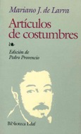 Portada de: Artículos de costumbres